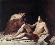 GENTILESCHI, Orazio Cupid and Psyche dfhh oil painting on canvas